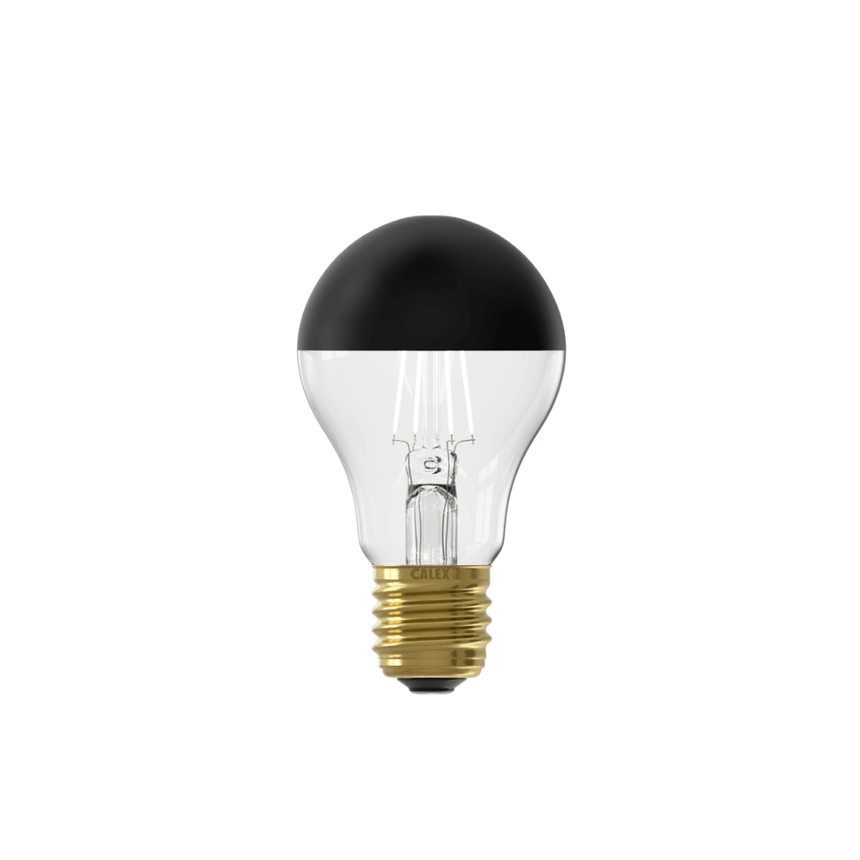Top mirror A60 Black Straight bulb, LED E27