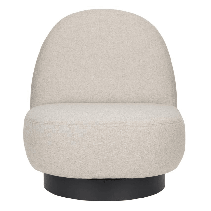 Eden bouclé swivel chair