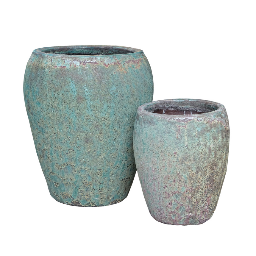 Nasser kerámia virágtartó szettben