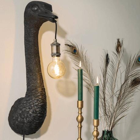 Ostrich large resin wall lamp