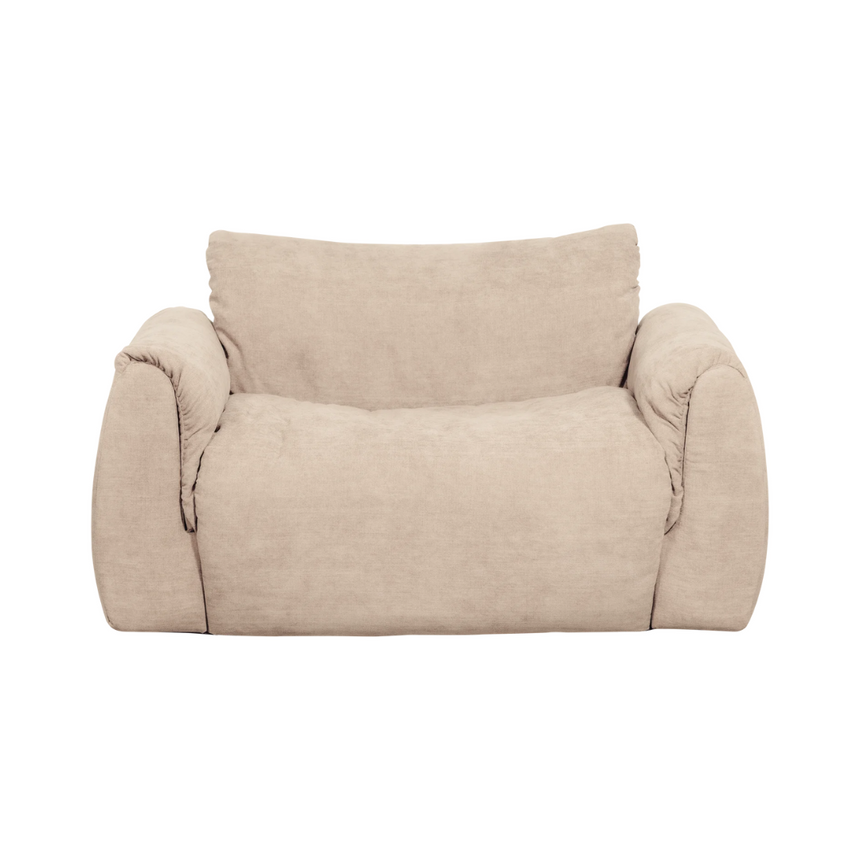 Baggy woven chenille armchair