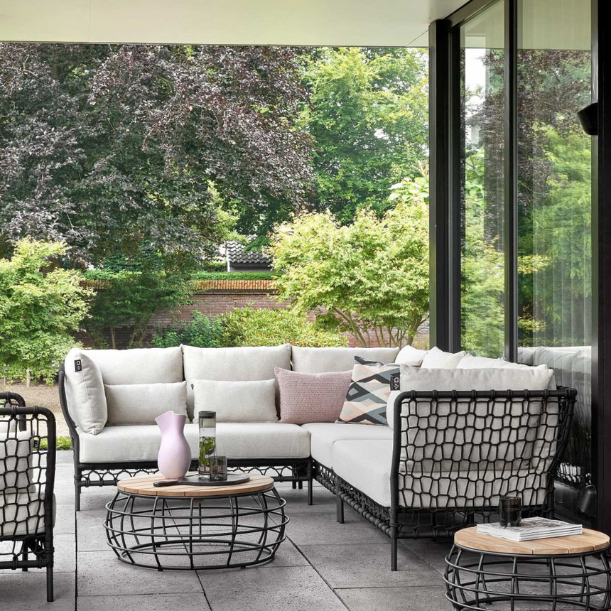 Pure fabric garden sofa element left