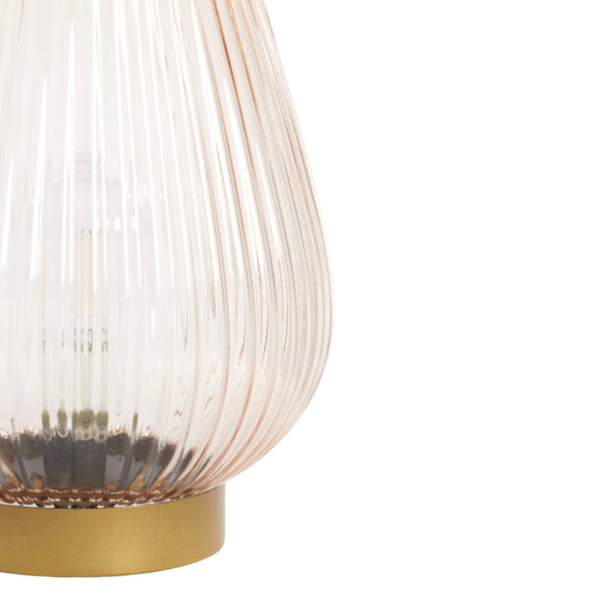 Tajera üveg asztali lámpa Ø21