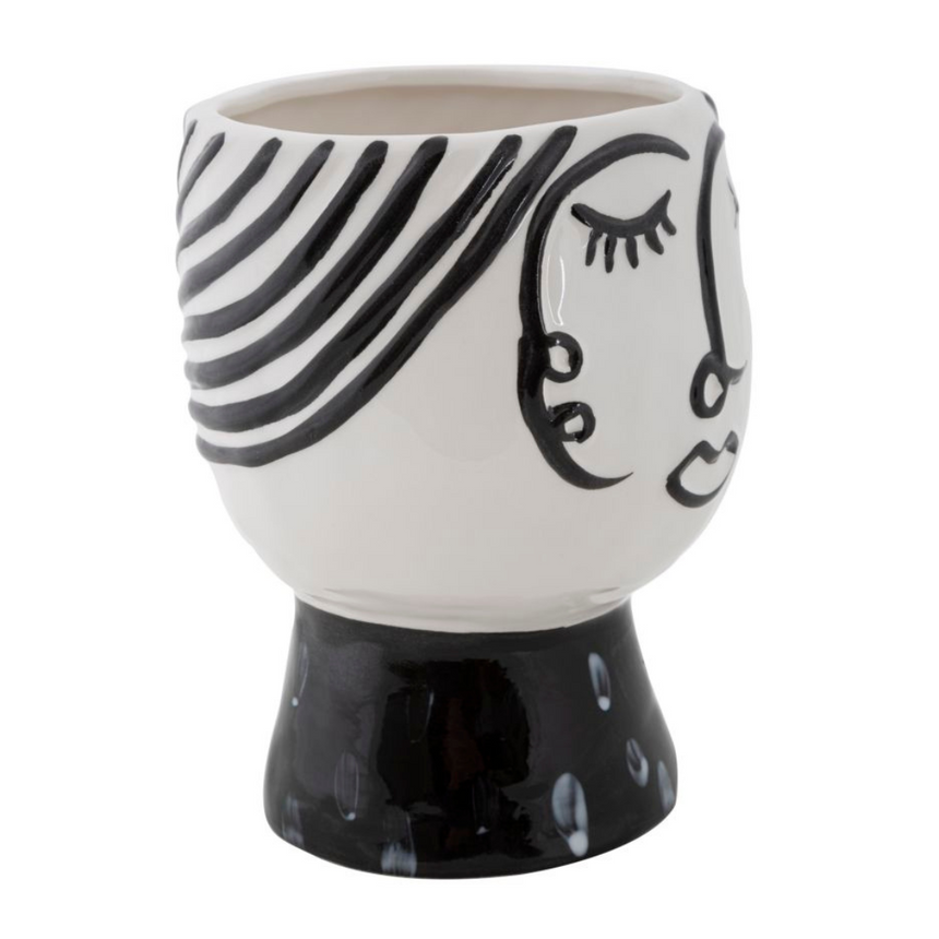 Face porcelán váza Ø14