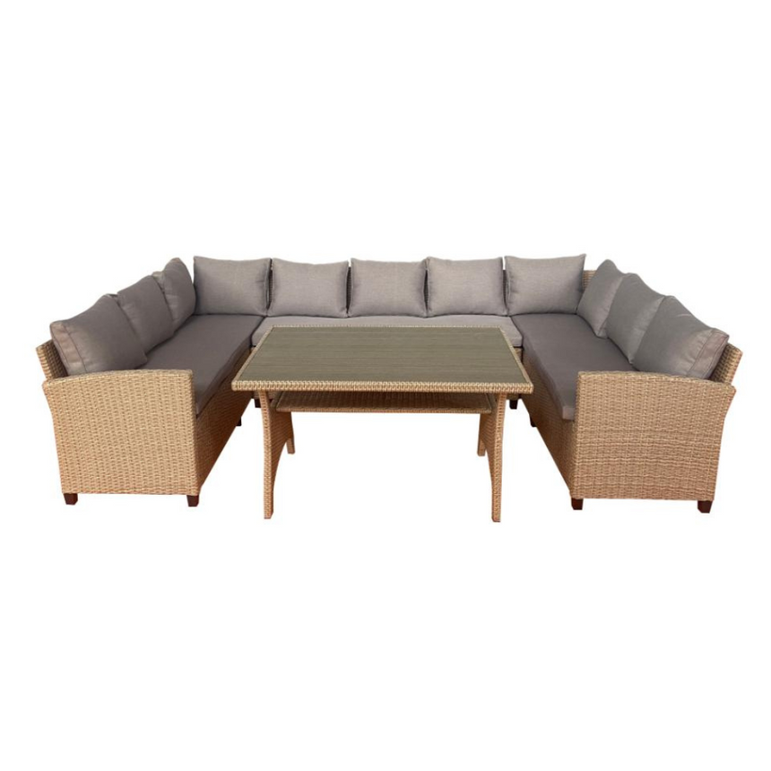 Unique 9-seater fabric sofa set 