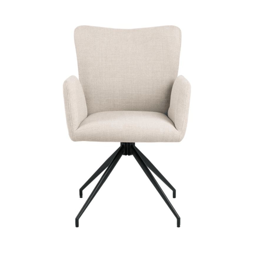Laura fabric swivel chair