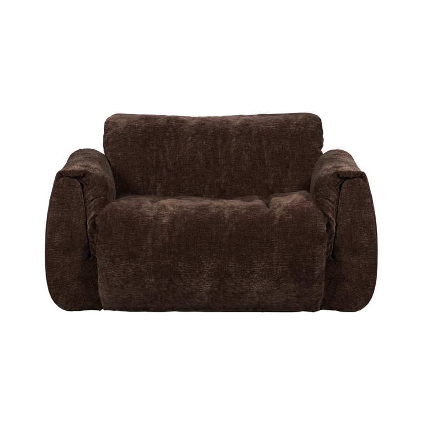 Baggy chenille armchair