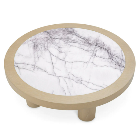 Presedio márvány dohányzóasztal Ø100