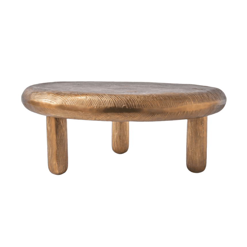 Thick Disk metal coffee table