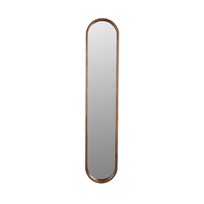 Nyko oval wooden mirror