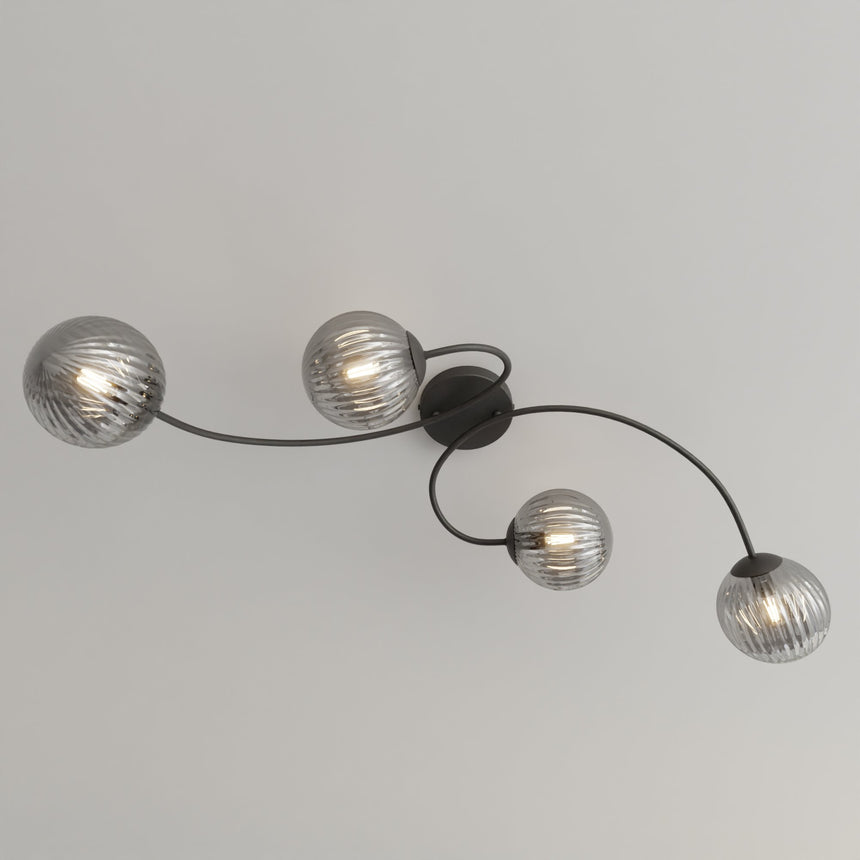 Vibra 4 BL metal ceiling lamp
