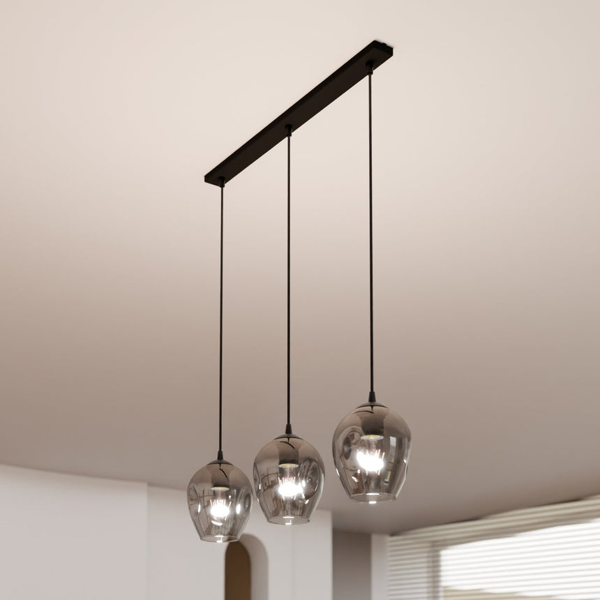 Istar 3 BL Graphite metal pendant lamp