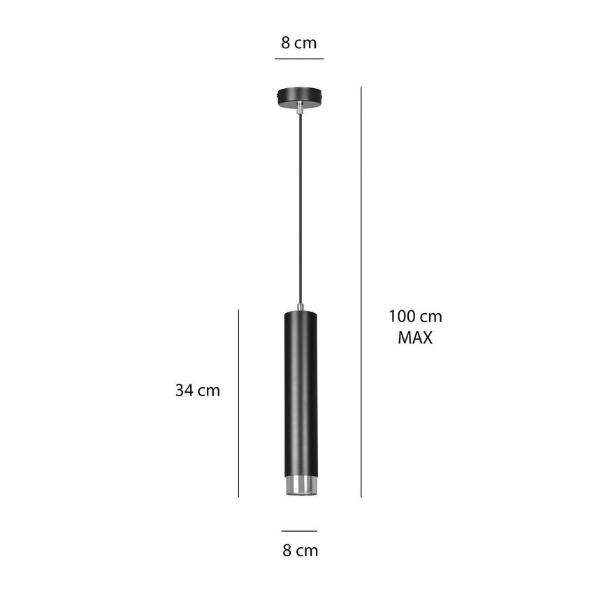 Kibo 1 BL metal pendant lamp