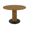 Beads wooden dining table Ø120