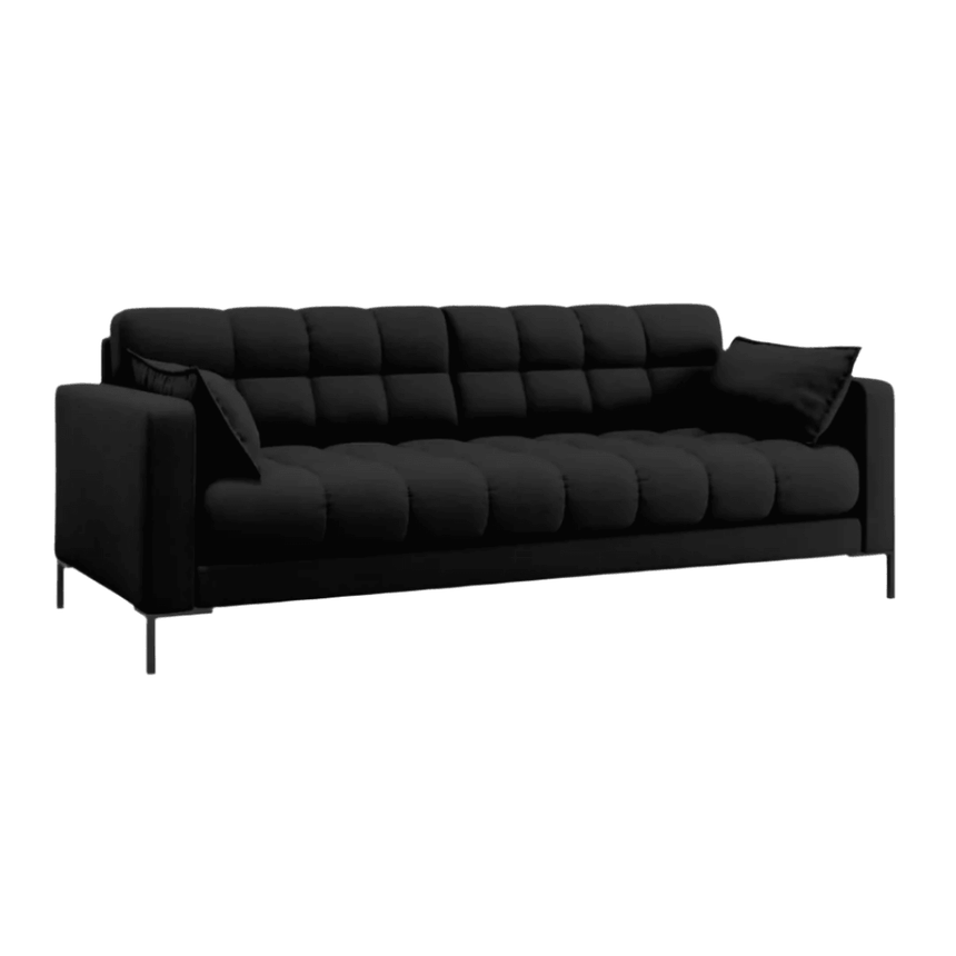 Mamaia 3 személyes szövet kanapé fekete lábbal