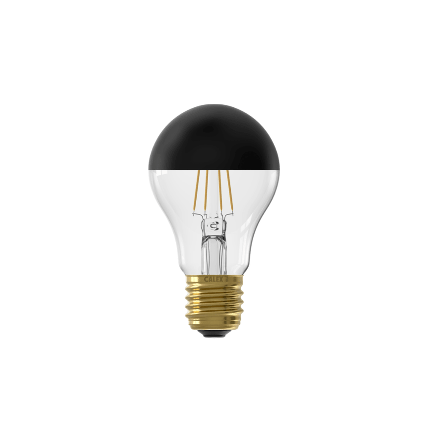 Top mirror A60 Black Straight bulb, LED E27