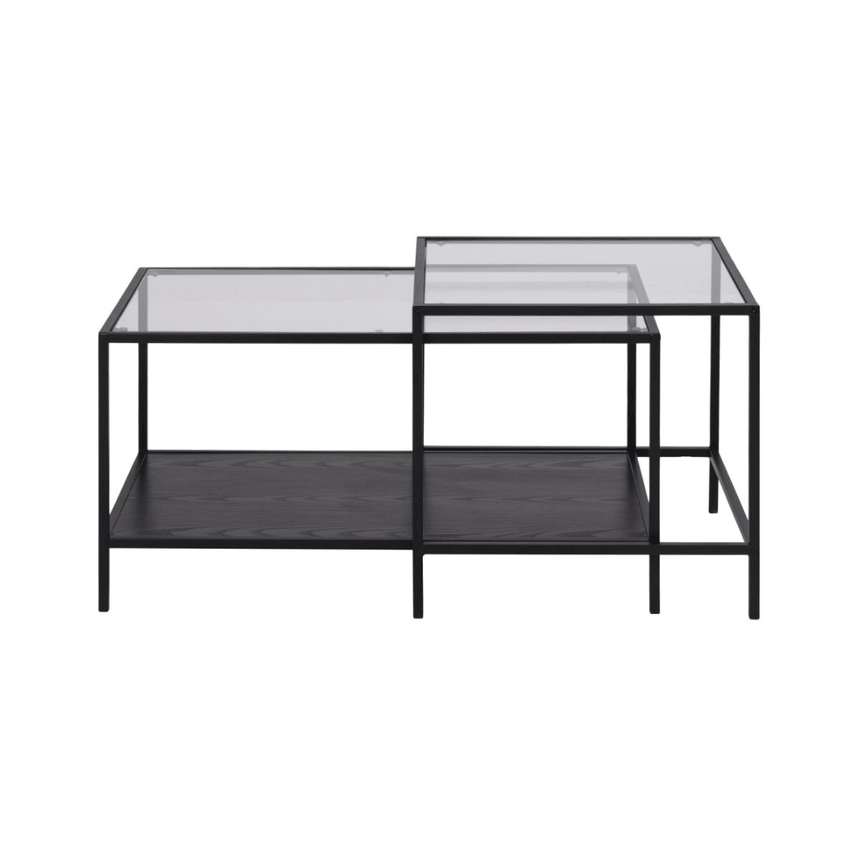 Seaford glass coffee table set