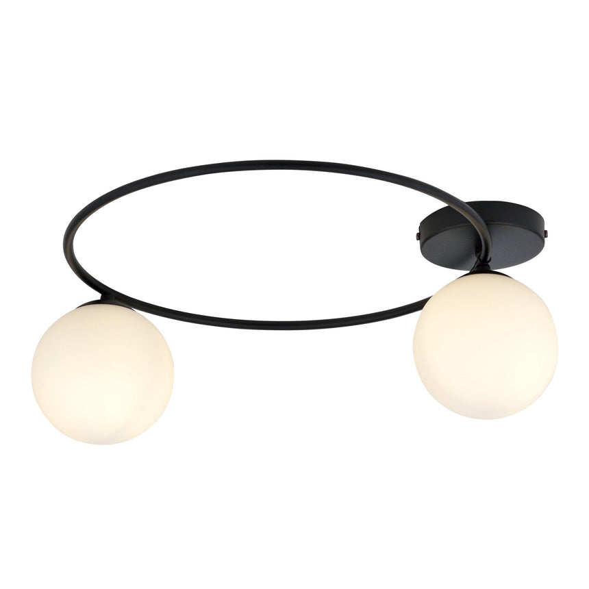 Sopra 2 BL Opal metal ceiling lamp
