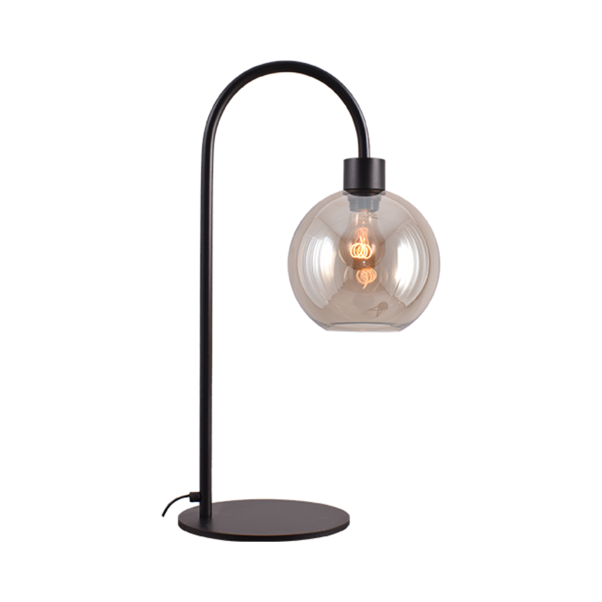 Lazise üveg asztali lámpa fekete foglalattal 61