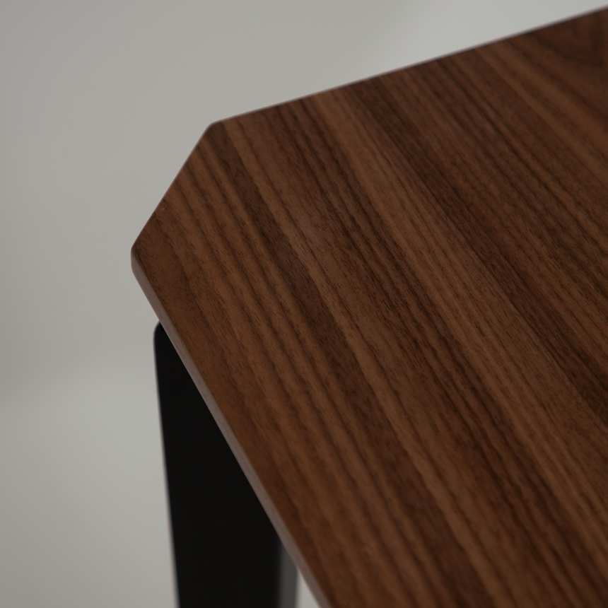 Ooid wooden dining table Ø120