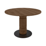 Beads wooden dining table Ø120
