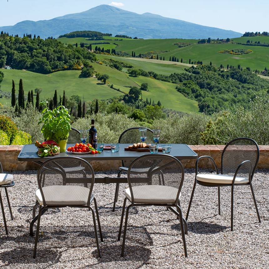 Cambi fém kerti étkezőasztal