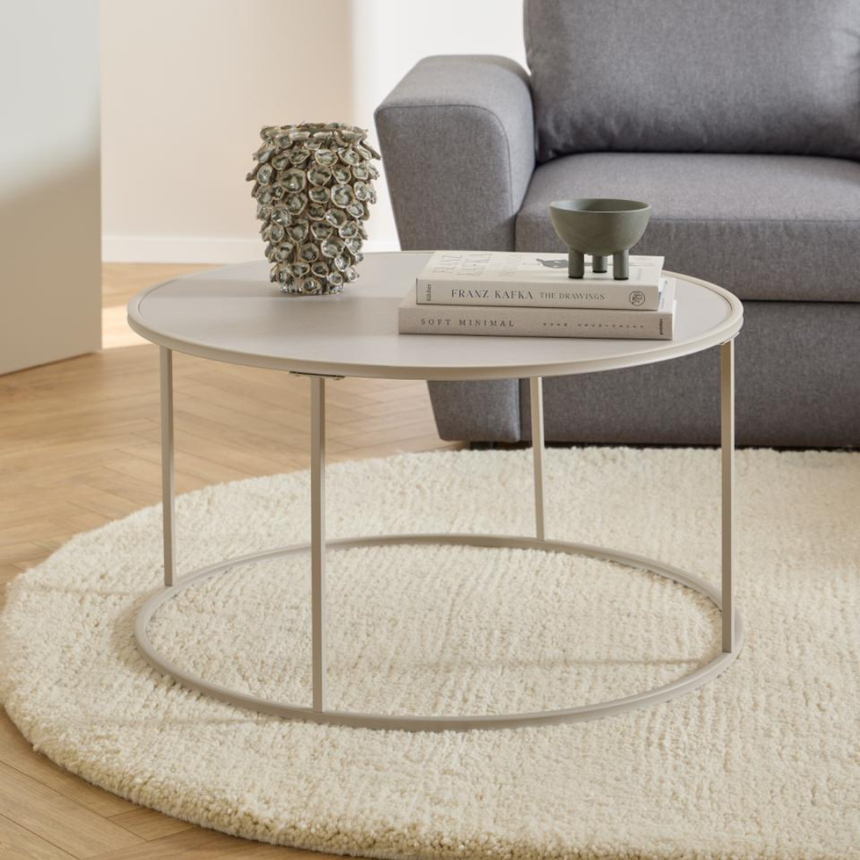 Seaford wooden coffee table Ø80