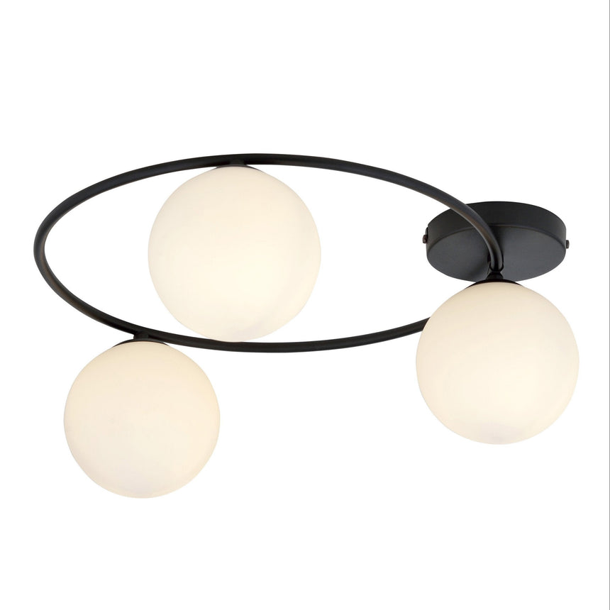 Sopra 3 BL Opal metal ceiling lamp