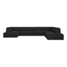 Ruby U-shaped fabric sofa with right corner unit