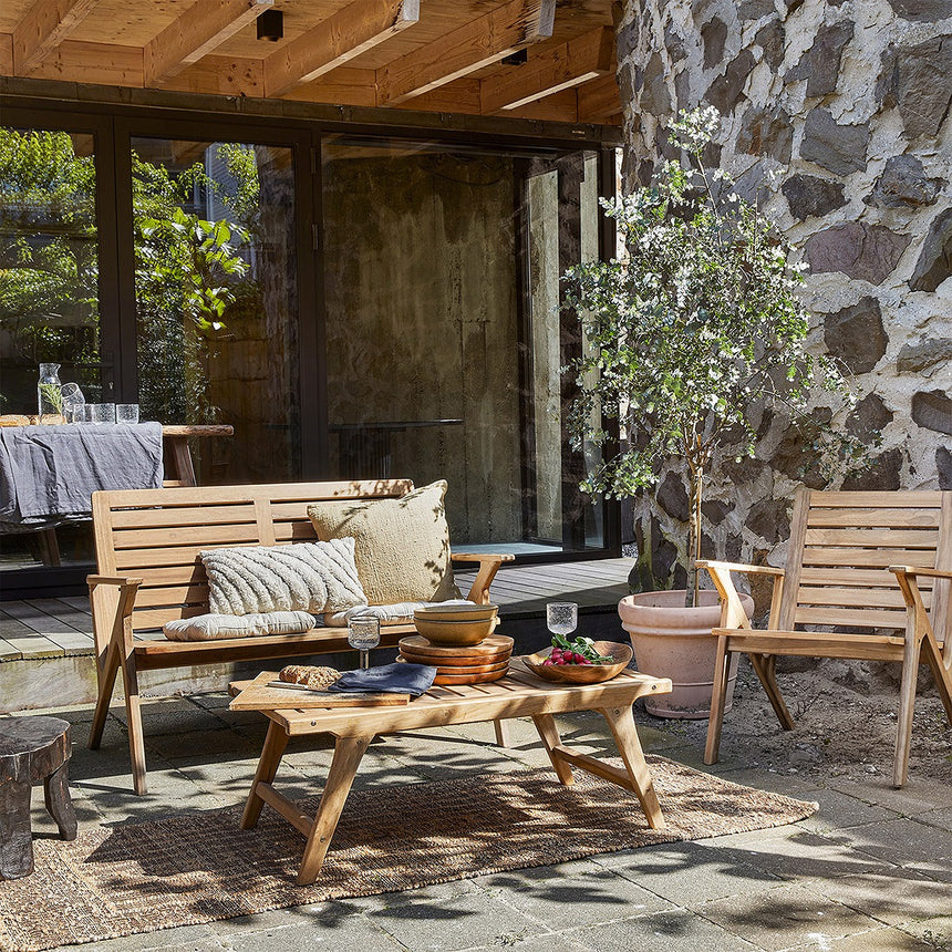 Odin wooden garden coffee table