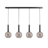 Bella2 4-bulb glass pendant lamp
