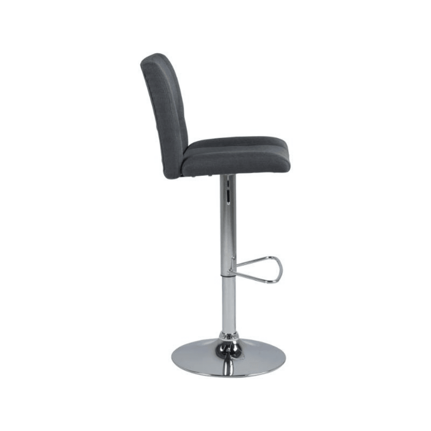 Sylvia fabric bar stool with chrome legs