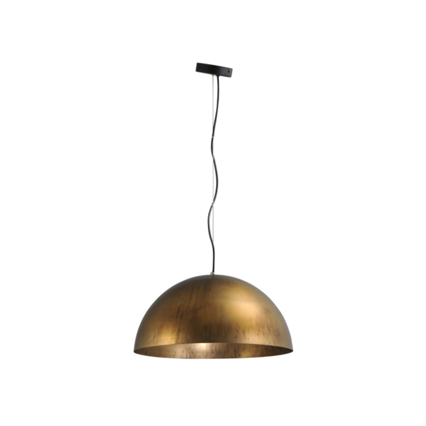 Larino 1-bulb copper-colored metal pendant lamp