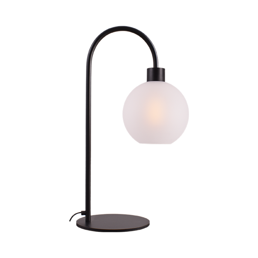 Lazise üveg asztali lámpa fekete foglalattal 61