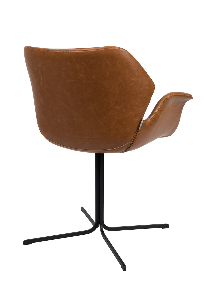 Nikki textilbőr karfás szék