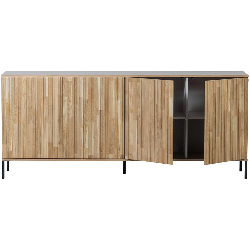 New Gravure 4-door wooden chest of drawers
