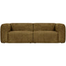 Bean 3.5-seater structured velvet sofa