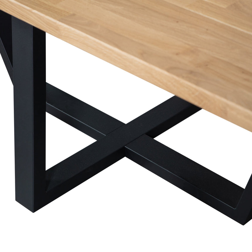 XL Tölgyfa Étkezőasztal Drenthe Lábbal 240x100