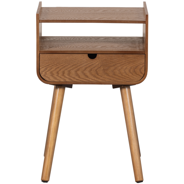 Nils fiókos fa éjjeliszekrény - Dutch Home