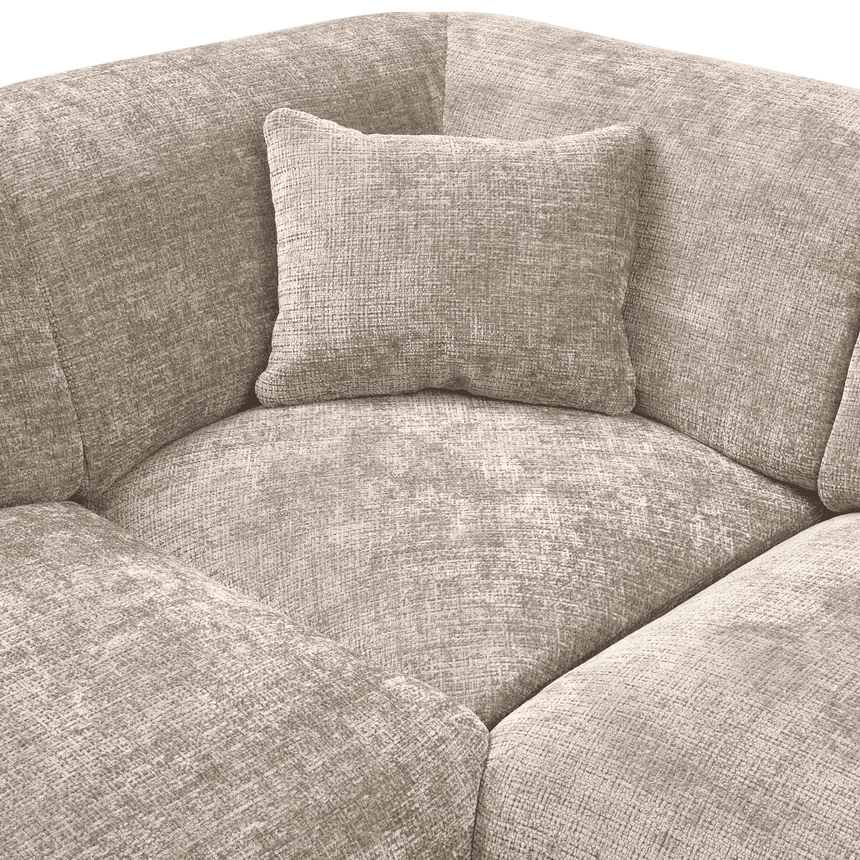Cloud U-shaped chenille sofa left