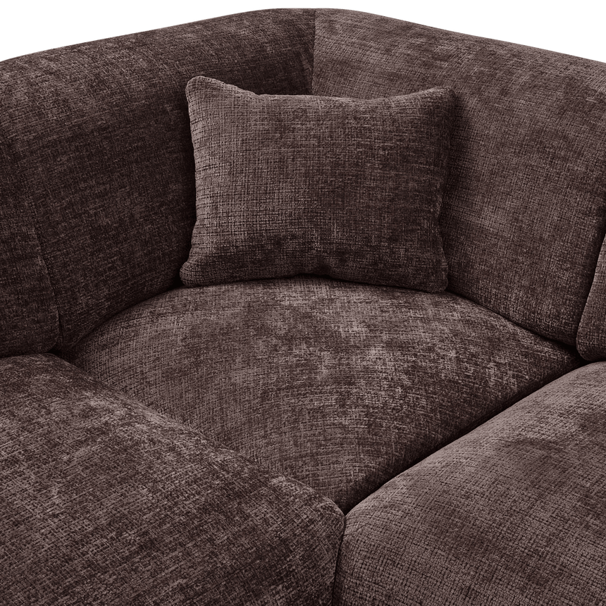 Cloud U-shaped chenille sofa left