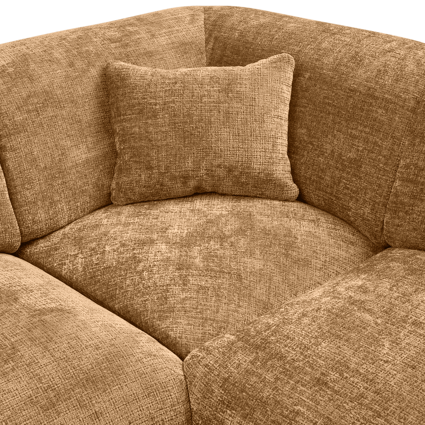 Cloud U-shaped chenille sofa right-hand