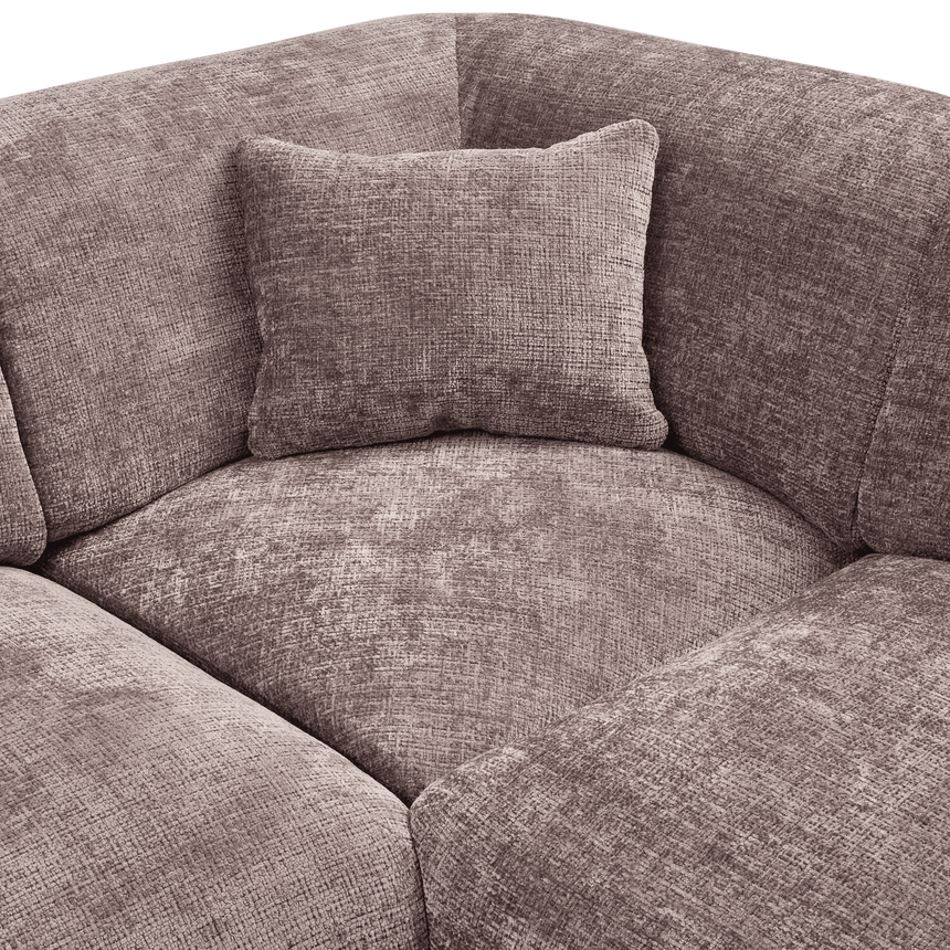 Cloud U-shaped chenille sofa right-hand