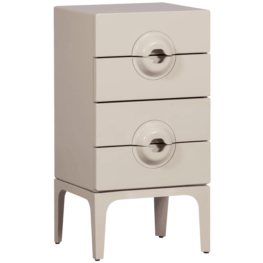 Merge 4-drawer wooden chest of drawers