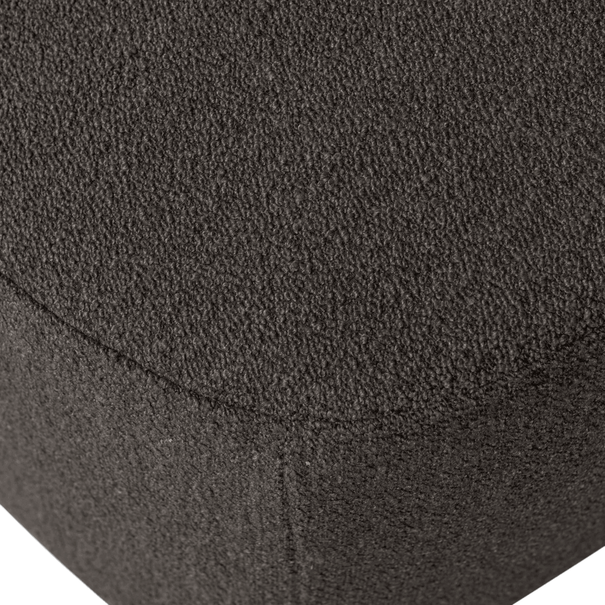Coffee leather pouf