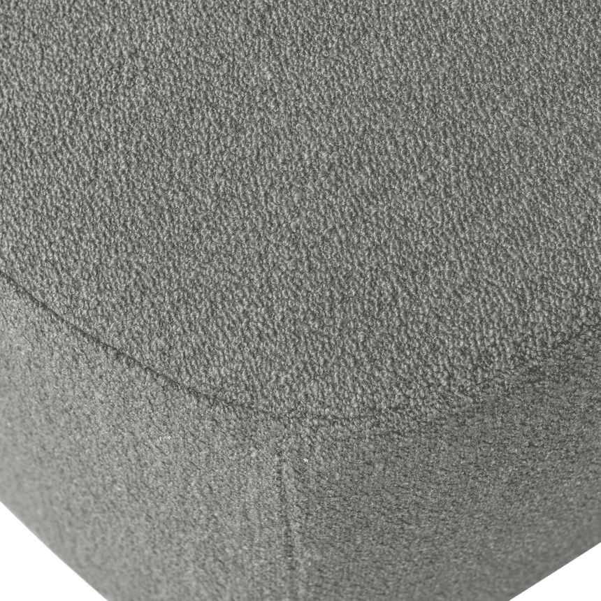 Coffee leather pouf