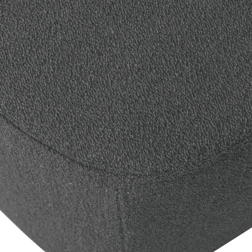 Coffee leather pouf