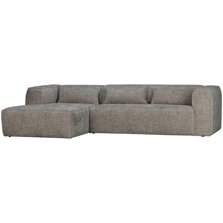 Bean melange sofa left ottoman