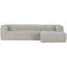 Bean melange sofa right ottoman