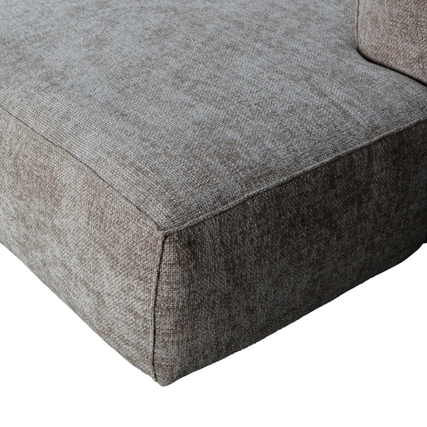 Bean melange sofa right ottoman